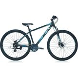 Carraro Force 950 29 Jant, Hidrolik Fren, Dağ Bisikleti 40 Kadro (155 ile 170 cm Arası Boy) - Mat Siyah - Mavi