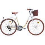 Carraro Juliana 430H Beyaz Bej Kahverengi 26 Jant 21 Vites V Fren Şehir Bisikleti