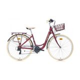 Carraro Juliet 26 430H Şehir Bisikleti Mat Mürdüm - Krom Krem - Mat Mürdüm - Pembe