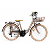Carraro Juliet 26 Jant 430H 21 Vites V Fren Şehir Bisikleti M.metalik Pembe Krom Krem