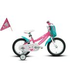 Carraro Moggy 12 Alüminyum Kadro 12 Jant Pembe Beyaz Turkuaz Kız Çocuk Bisikleti