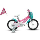 Carraro Moggy Kız Çocuk Bisikleti 220H V 16 Jant Pembe Beyaz Turkuaz - Çok Renkli