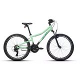 Carraro Monte 260 V-Fren 24" Jant 21 Vites 32 Kadro Dağ Bisiklet Pastel Yeşil Siyah