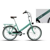 Carraro Poni 24 24 Jant 45 cm 3-V Vb Yeşil-Mavi-Mor-Beyaz-Bukalemun Şehir Bisikleti - Yeşil - Mavi