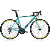 Carraro Race 042C Aero 28 Jant 18'' 47CM (S - M) Kadro 18 Vites Yol Bisikleti - Turkuaz / Siyah Sarı - Çok Renkli
