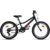 Carraro Red Eagle 20 Jant Hafif Aluminyum Çocuk Bisikleti 6 Vites Siyah Kırmızı