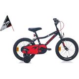 Carraro Red Eagle 250H V 16 Jant Mat Siyah Kırmızı Gümüş Erkek Çocuk Bisikleti