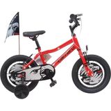Carraro Red Eagle Alüminyum Kadro 16 Jant Siyah Kırmızı Gümüş Çocuk Bisikleti
