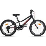 Carraro Red Eagle Erkek Çocuk Bisikleti 230H 6 Vites V 20 Jant Mat Siyah Kırmızı - Çok Renkli