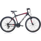 Carraro Speed 240 24'' 21V Vb Dağ Bisikleti Mtb Mat Siyah - Kırmızı 36CM