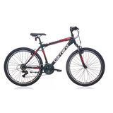 Carraro Speed 240 V Fren 24 Jant 21 Vites 36 cm Mat Siyah Kırmızı Koyu Kırmızı Dağ Bisikleti