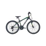 Carraro Speed 240 V Fren 24 Jant 21 Vites 36 cm Mat Siyah Yeşil Koyu Yeşil Dağ Bisikleti