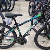 CARRARO SPEED 241 24 JANT 360H 21-V MEKANİK DİSK FREN MAT SIYAH-YESIL-MAVI (GREENWAY BİSİKLET)