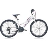 Carraro Speed 242 24" 21-V Vb Çocuk Dağ Bisikleti - Beyaz-Pembe-Mor-Lila - 36 cm - Beyaz - Pembe - Mor - Lila