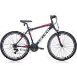 Carraro Speed 260 26 Jant Dağ Bisikleti (41 Kadro) - Mat Siyah - Kırmızı