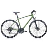 Carraro Sportive 223 28 Jant 21 Vites 45.7 cm Hidrolik Disk Fren Mat Haki Yeşili Siyah Sarı Şehir Bisikleti