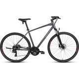 Carraro Sportıve 223 Şehir ve Tur BİSİKLETİ-2026 - 50,8 CM - Antrasit - Kırmızı - Açık Mavi