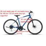 Carraro Sportive 225 Şehir Bisikleti Hidrolik Fren 24 Vites 41 Kadro (160 ile 170 cm arası boy)