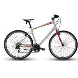 Carraro Sportive 321 28 Jant 21 Vites 48 Kadro Gri Kırmızı Şehir Bisikleti