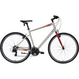 Carraro Sportive 321 V - 28 Jant 20'' 52CM ( L ) Kadro Şehir Bisikleti - Mat Gri / Kırmızı Turuncu