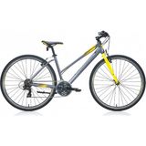 Carraro Sportıve 322 28" 21-V Vb Mat Antrasit-Sarı-Koyu Sarı 44CM Şehir Bisikleti - Antrasit - Sarı