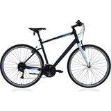 Carraro Sportive 327 - 28 Jant 20'' 52CM ( L ) Kadro 27 Vites Şehir Bisikleti - Mat Lacivert / Açık Mavi - Çok Renkli
