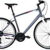 Carraro Sportive 327 V Fren 27 Vites 28 Jant 52 Kadro Mat Antrasit Gümüş Mavi Şehir Bisikleti