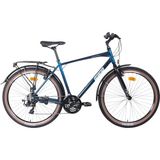 Carraro Sportive 721 V - 27,5 Jant 22'' 56CM ( Xl ) Kadro Şehir Bisikleti - Mavi / Mor Yeşil - Mavi - Yeşil