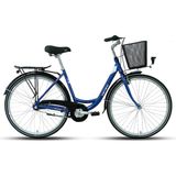 Carraro Tiffany 3.0 Kontra V Fren Nexus 3 Vites 28 Jant Şehir Bisikleti Kırmızı Mor Mavi 50 Kadro - Çok Renkli