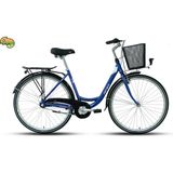 Carraro Tiffany 3.0 Nex-3 - 28 Jant 50CM (L) Kadro Şehir Bisikleti-Kırmızı Mor Mavi / Beyaz - Kırmızı - Mor