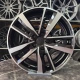 Carre 17 inç 5x100 Polo İbiza Taigo Egea Doblo Siyah Elmas Kesim Jant Modeli (4 Adet)