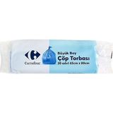 Carrefour 20'li 65x80 cm Büyük Boy Çöp Torbası