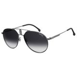 Carrera 1025/S Pilot Güneş Gözlüğü, Koyu Rutenyum/Koyu Gri Gradyan, 59mm, 17mm