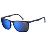 Carrera 8031/S Dikdörtgen Güneş Gözlüğü, Mat mavi/mavi gök rengi