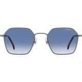 Carrera Erkek Güneş Gözlüğü - Geometrik Gümüş Metal Çerçeve Koyu Mavi Degrade Cam %100 Uv Koruma Carrera 334/S 0R81/08 5