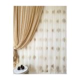 Carrera KAHVE/EKRU DAMASK DESENLİ İTHAL TÜL PERDE
