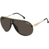 Carrera Superchampion 2M22K Altın Füme Geometrik Erkek Güneş Gözlüğü 99-1