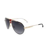 Carrera Unisex güneş gözlükleri, Y11/9o Altın Kırmızısı, 63