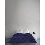 Carro%100 Pamuk Waffle Çift Kişilik Yatak Örtüsü & Pike 240x260 Cm Lacivert