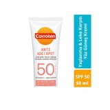 Carroten Anti-Age SPF50 Leke Yaşlanma Karşıtı Yüksek Koruma 50 ml Yüz Güneş Kremi
