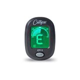 Carry-on CT-1 kromatik akort cihazı, gitar, bas, ukulele C için, döner LCD ekranlı, siyah