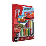CARS Disney (LİGHTNİNG &MATER) Eğitici Ve Eğlenceli Kum Boyama Seti-red Castle Ds-05