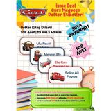 Cars Mcqueen Etiketi Defter Etiketi Kitap Etiketi Kişiye Özel Suya Dayanıklı Isim Yazılabilien - 1 - Çok Renkli