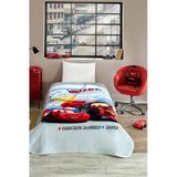 Cars Mcqueen Road Disney Lisanslı Tek Kişilik Çocuk Battaniyesi 155X215 Cm