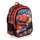 Cars OTTO-48256 Mcqueen Renkli Check Victory Çekçekli İlkokul Çantası