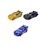 Cars - Şimşek Mcqueen Cars Oyuncakları 3’Lü Cars 3 Metal Araba Seti