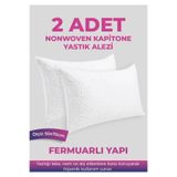 Çarşafçı Hanım 2 ADET KAPİTONE YASTIK ALEZİ - FERMUARLI - 50x70cm - NonWoven