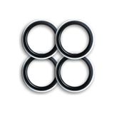 CARSESUAR teamcar oto lastik yanagi luks siyah beyaz 14 jant 4 adet yanak Oto Paspas carss1371