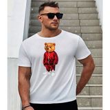 ÇARŞI47 Erkek Tişört Yetişkin Baskılı T-Shirt - Beyaz - M