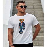 ÇARŞI47 Erkek Tişört Yetişkin Baskılı T-Shirt - Beyaz - XL